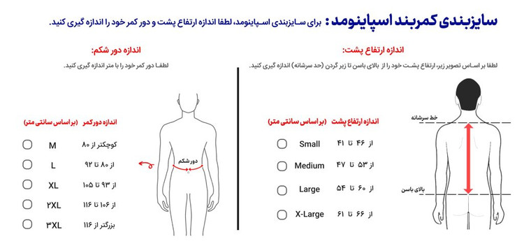 کمربند طبی اسپاینومد اورتینو
